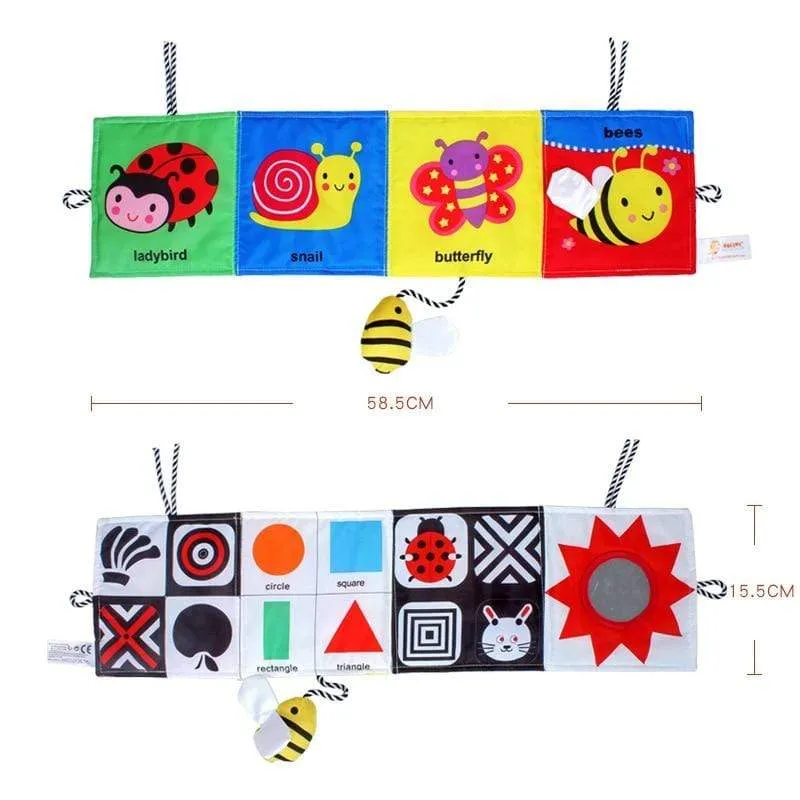 Around Multi-touch Educational Toys Infant Double Colorful Newborn Bed Bumper Crib Toys Early Learning Baby Toys 0 12 Months