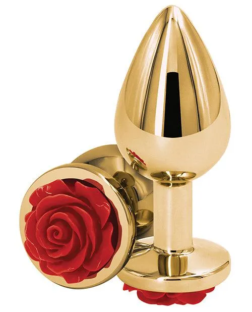 Rear Assets Anal Plug with Rose - Medi