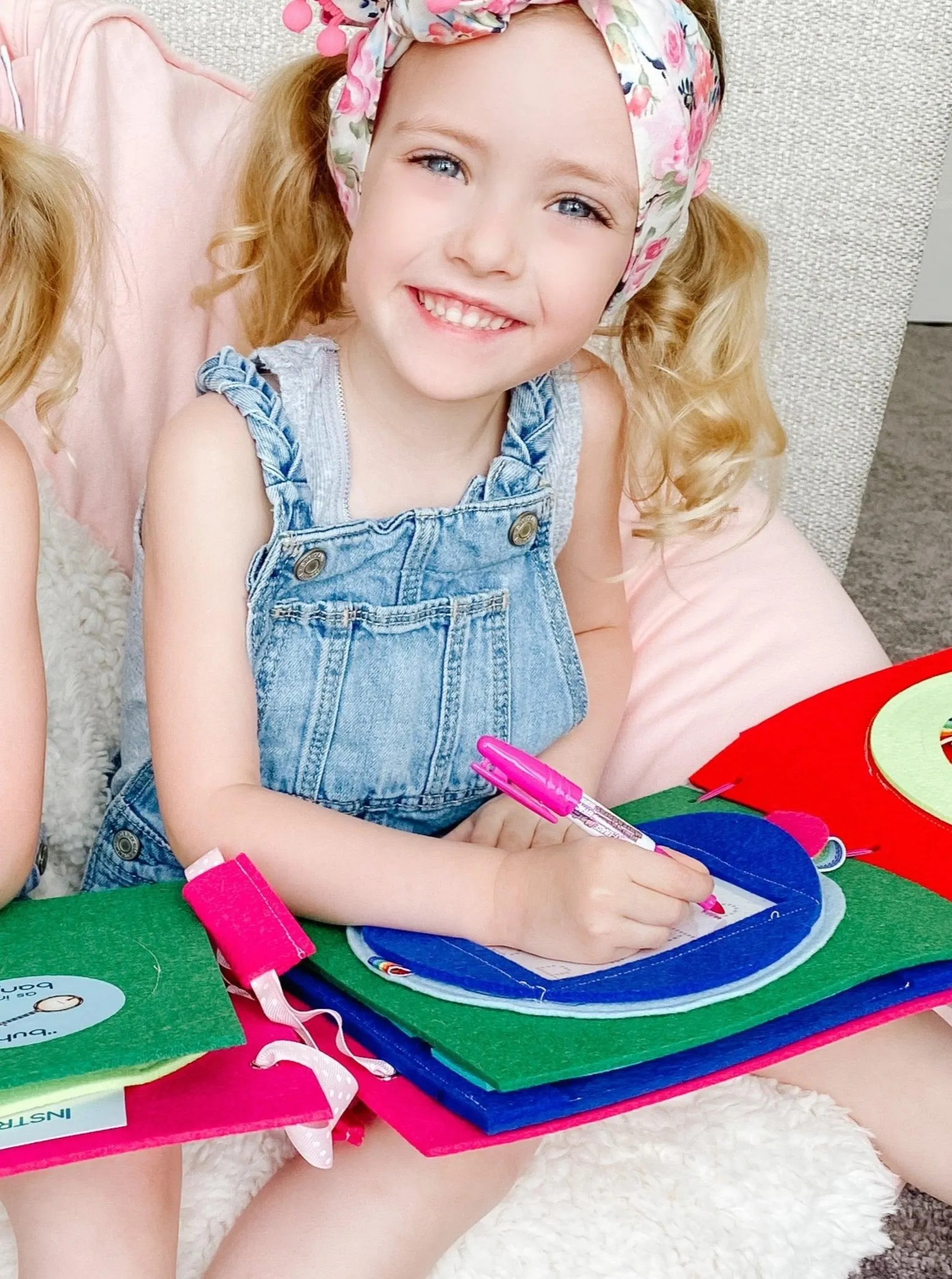 White Board Dry Erase Quiet Book Page